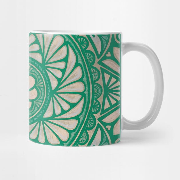 Pasifika teal green by AprilAppleArt